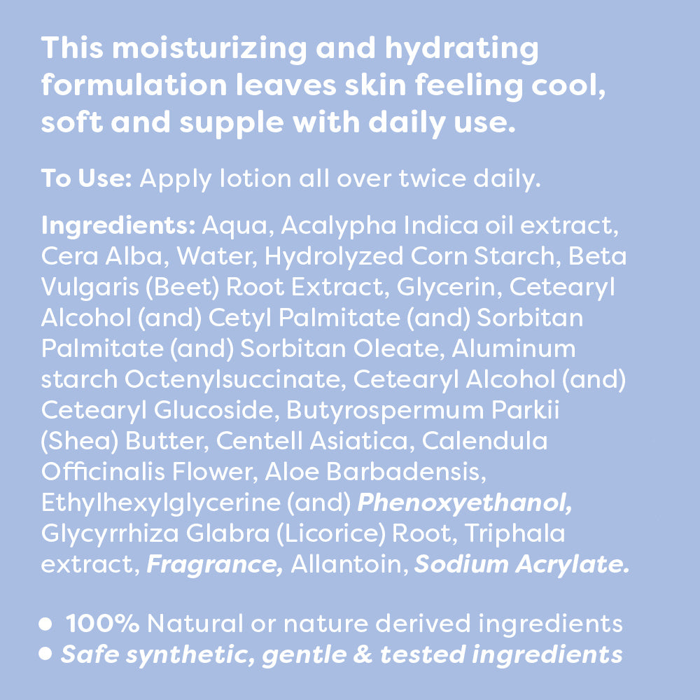natural hydrating baby lotion